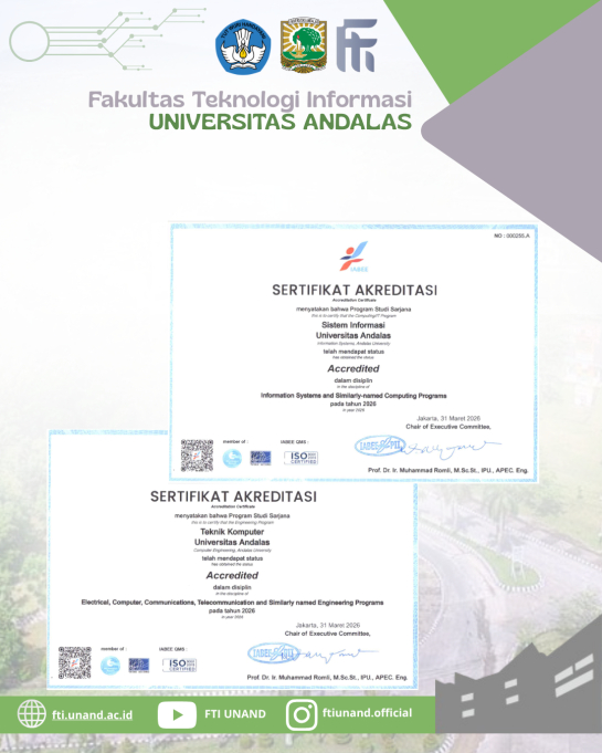 Dua Departemen FTI Resmi Terakreditasi IABEE