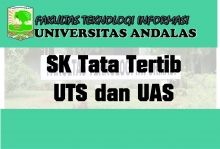 SK Dekan FTI Unand Tentang Tata Tertib UTS/UAS