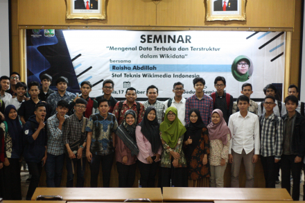 Seminar &quot;Mengenal Data Terbuka dan Terstruktur dalam Wikidata&quot; bersama Wikimedia Indonesia