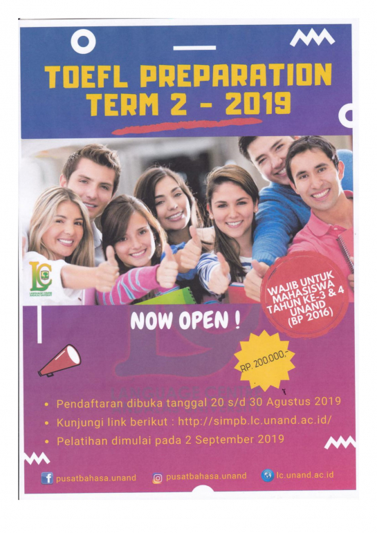 Toefl Preparation Term 2 - 2019