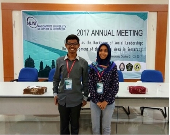 Keikutsertaan Hafizh Ash Shiddiqi Dalam Kegiatan Student Camp 2017 Di Semarang