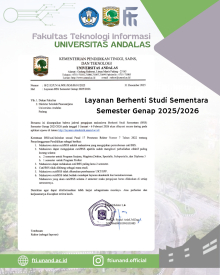 Layanan Berhenti Studi Sementara  Semester Genap 2025/2026