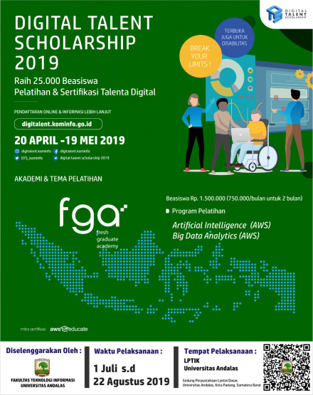 Program Digital Talent Scholarship Tahun 2019 (DTS 2019)