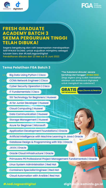 Fresh Graduate Academy Digital Talent Scholarship Batch 3 Skema ...