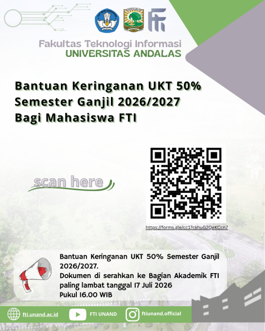 Keringanan UKT 50 % Semester Ganjil 2026/2027