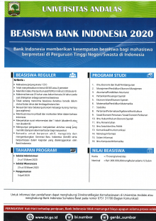 Seleksi Beasiswa Bank Indonesia 2020